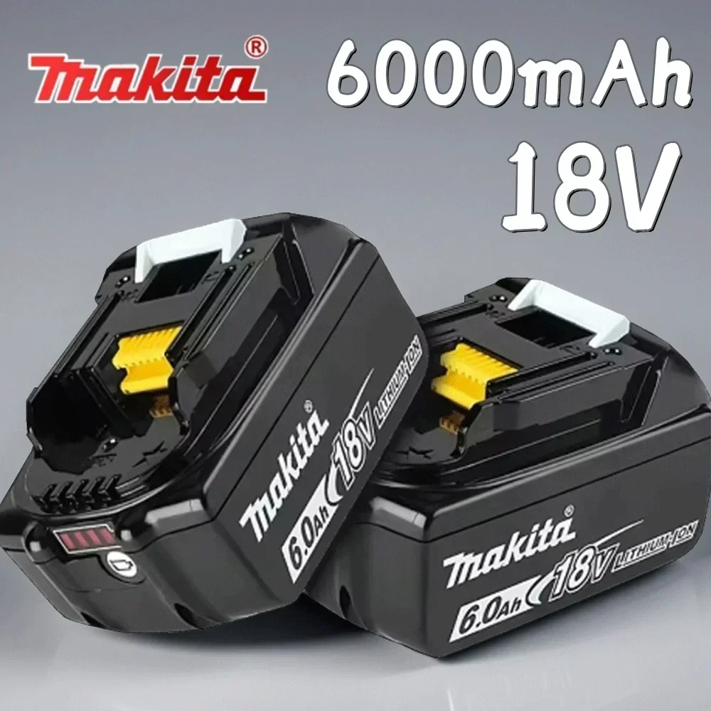 

6.0Ah Original Makita 6000mAh 18V Makita Battery BL1830B BL1850B BL1850 BL1840 BL1860 BL1815 Replacement Lithium Battery