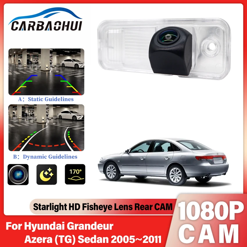 CCD HD Fisheye Rear View Camera For Hyundai Grandeur Azera (TG) Sedan 2005 2006 2007 2008 2009 2010 2011 Car Parking Monitor