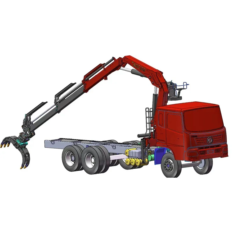 Special timber grab Truck Mounted crane for delivery timber