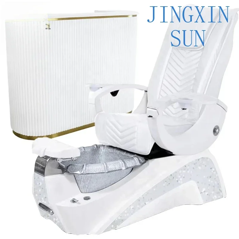 nail salon small reception desk set manufacture of LED lighting reception desk for customized white reception desk beauty salon