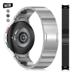 No Gaps Titanium Strap For Samsung Galaxy Watch 6 Classic 43 47mm 42mm 46mm Quick Fit Band For 5Pro 45mm 4 5 6 40 44mm Bracelet