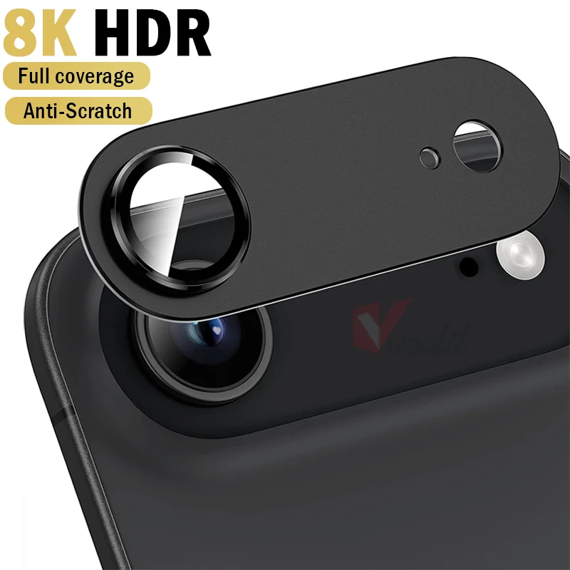 

1-3Pcs Camera Lens Protector For iPhone Air Aluminum Metal Ring Lens Protector For iPhone 17 Air Tempered Glass Camera Cover