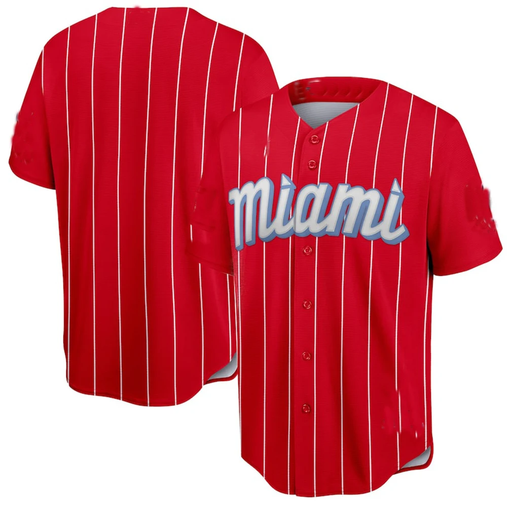 Miami Flash and Milwaukee Beer Men\'s Baseball Jersey Training Shirt Sweat-Absorbent Breathable Refreshing Men\'s Training Shirt