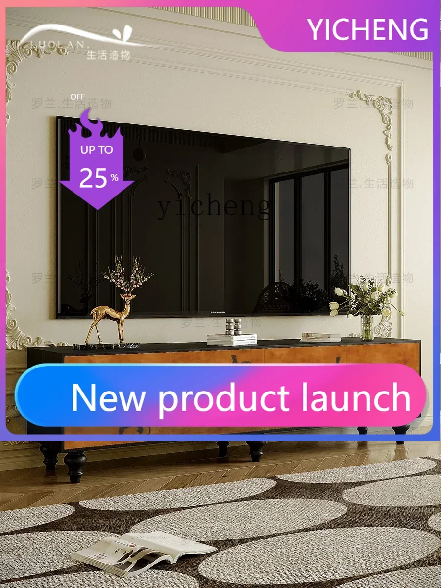 

LYY Шкаф для телевизора Декоративный шкаф для хранения в гостиной из массива дерева Прикроватная тумбочка Встроенный вертикальный шкаф