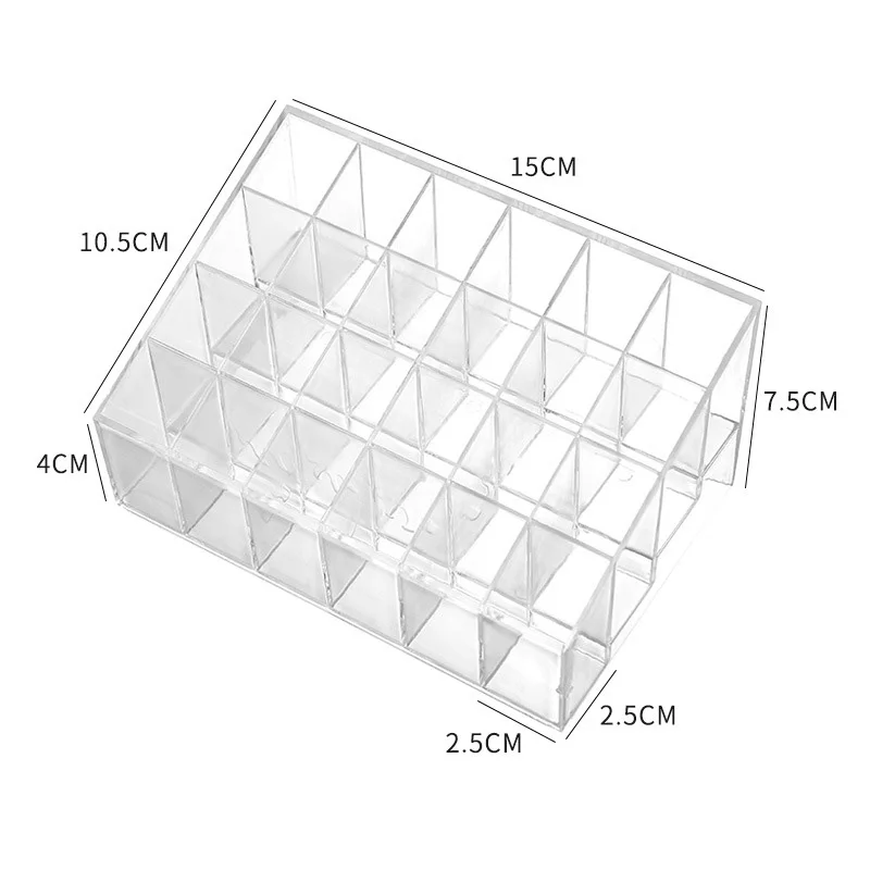 Transparent arylic Trapezoid Lipstick Holder Cosmetic Organizer/display/holder Organizer Stand