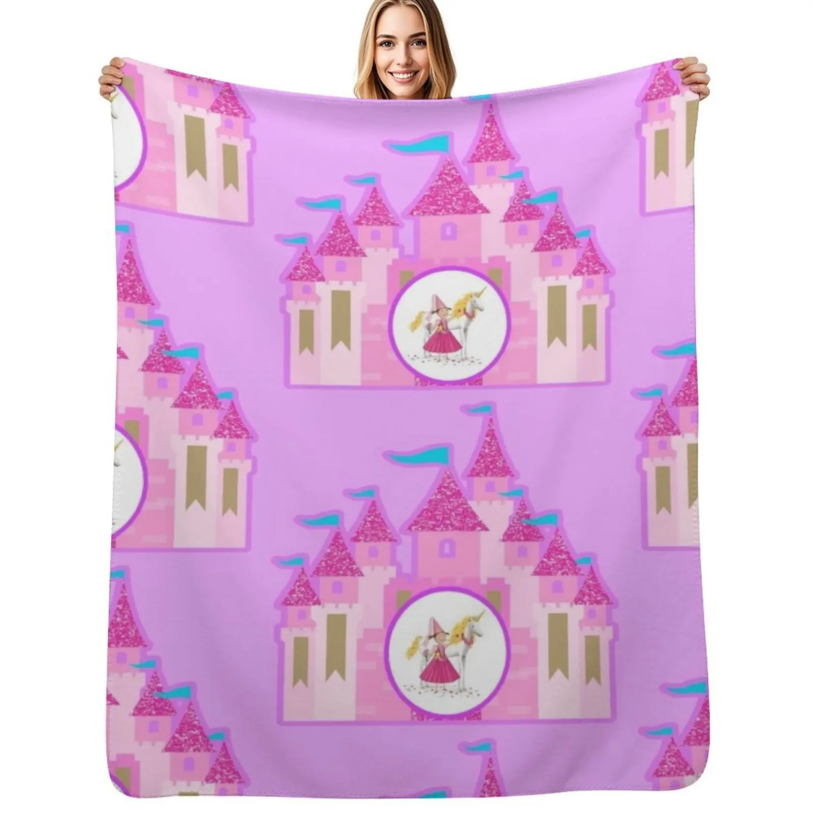 

Pinkalicious goldalicious castle Throw Blanket Nap Large Luxury St Blankets