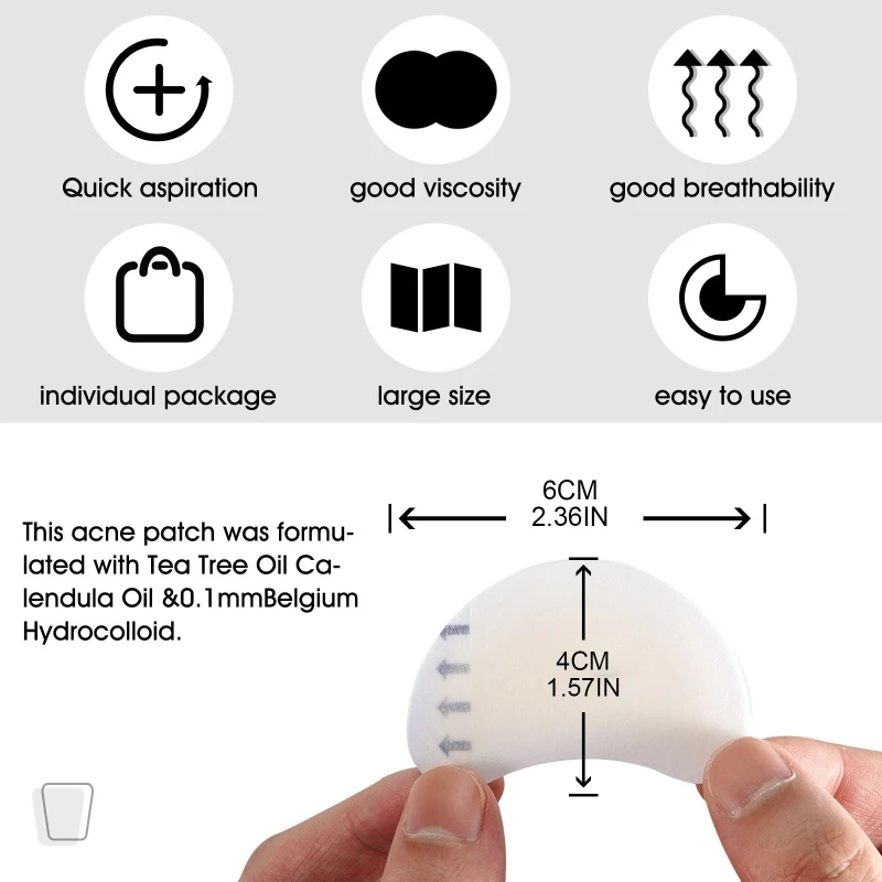 20 แพทช์ Acne Patch สิวแพทช์ Blemish ป้องกัน Absorbing Spot Hydrocolloid Dressing Zit Drop Shipping