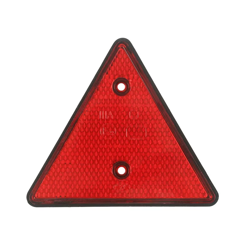 KOOJN 4PCS Semi Trailer Central Collection Rear Reflective Triangular Reflector Perforated Plastic Triangular Warning Sign