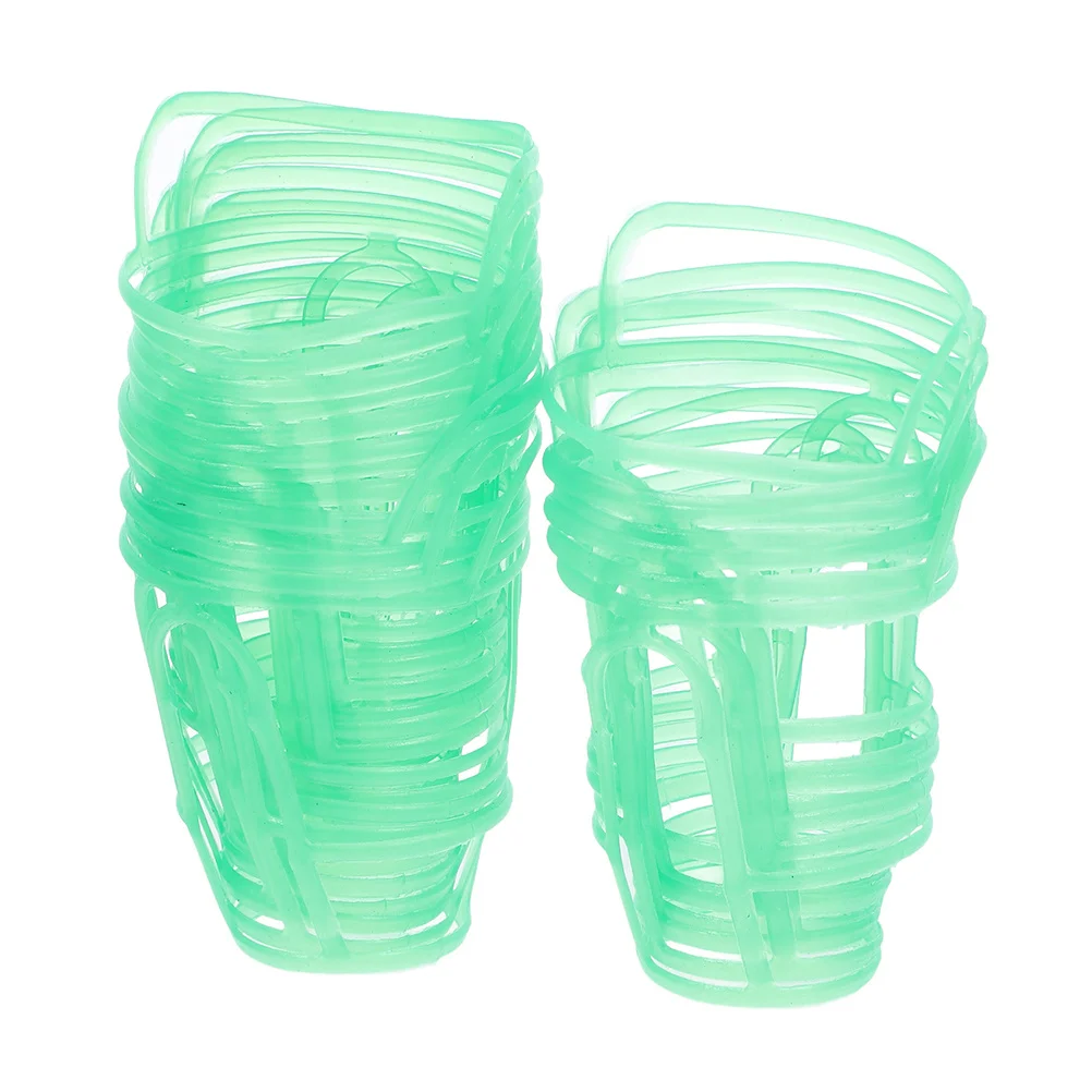 30 قطعة من أغطية شبكة زجاجات التسريب البلاستيكية الشفافة دعم آمن للتطبيقات الطبية المتنوعة مجموعة غطاء الزجاجة بالتنقيط #6