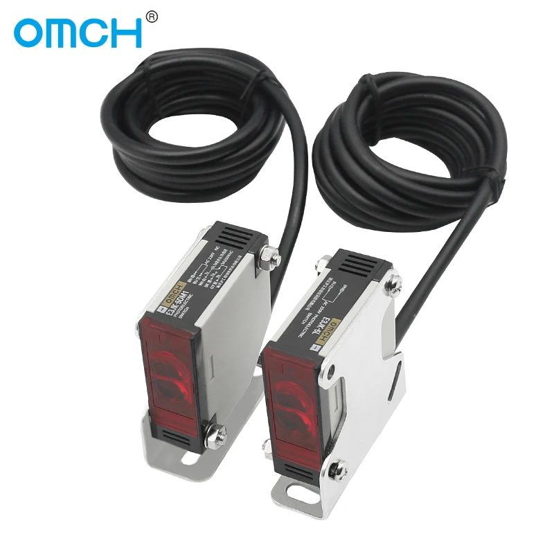 OMCH Long Distance Laser Opposite Photoelectric Sensors E3F-5DM Detection Range 5m Proximity Switch