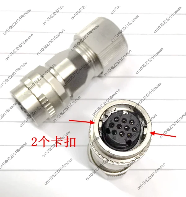 Jn2ds10sl1-r 10-pin plug, suitable for encoder plug cm10-10-pin