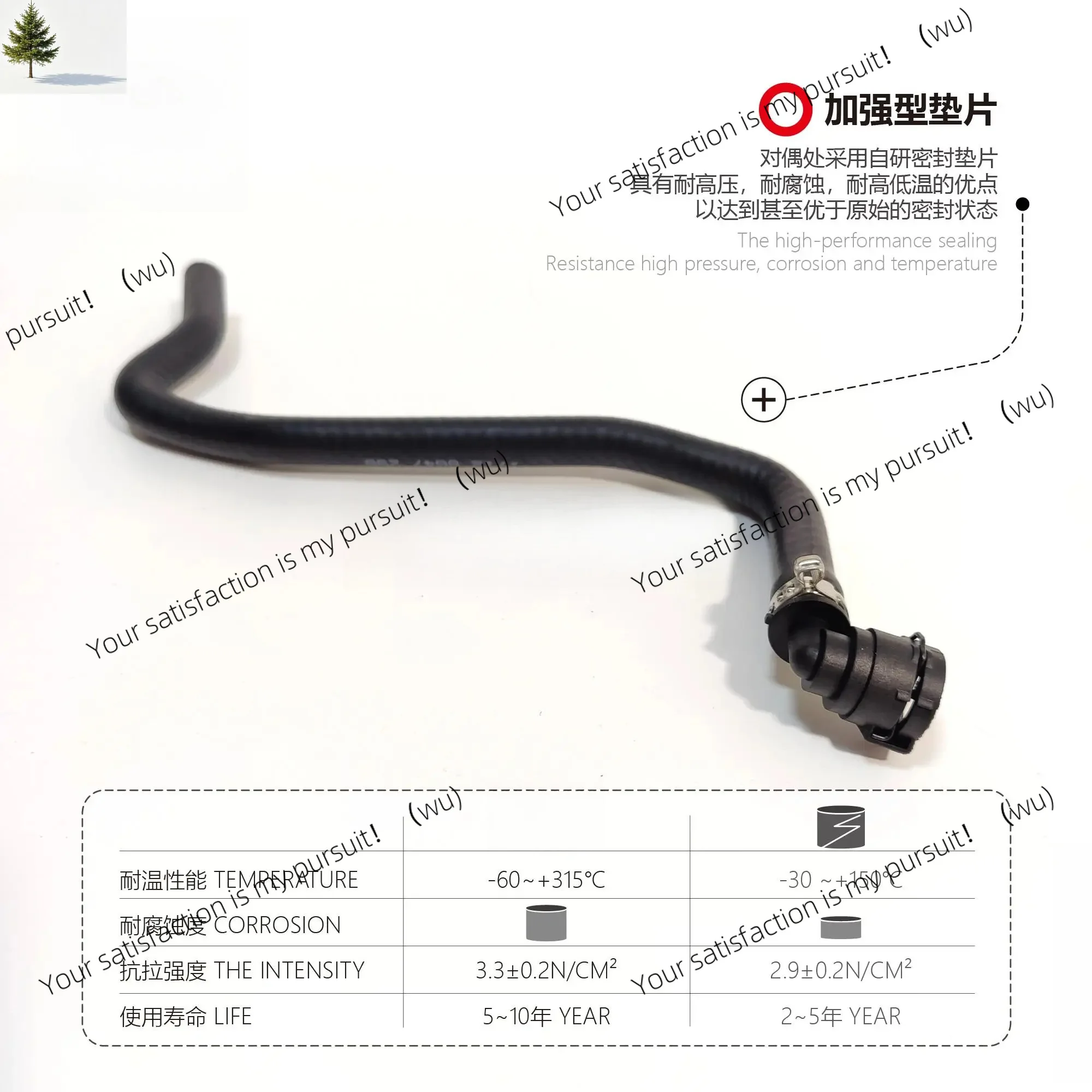 Coolant Hose/Pipe Secondary Kettle Exhaust Pipe 17128647256 for BMW B38 x1 x2 f48 f45 Mini F56 f60