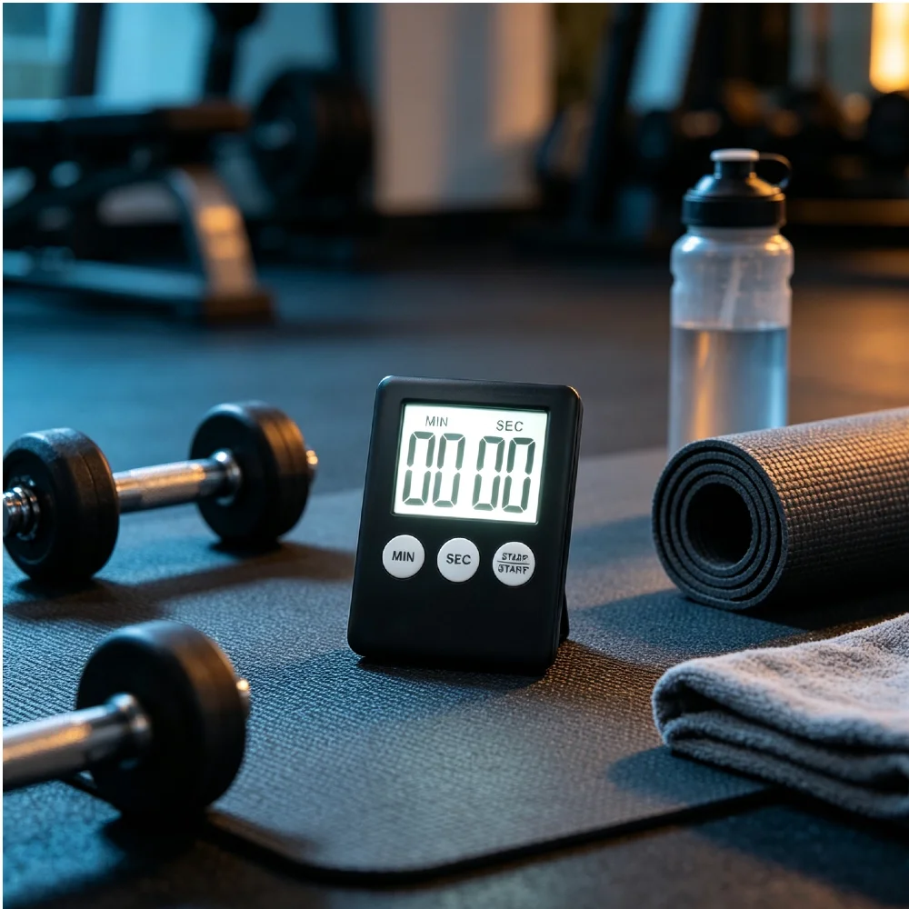 Digital Electronic Kitchen Timer Multi-Function Electronic Timer Stopwatch LCD Display Mini for Sports Exercise Baking Cooking