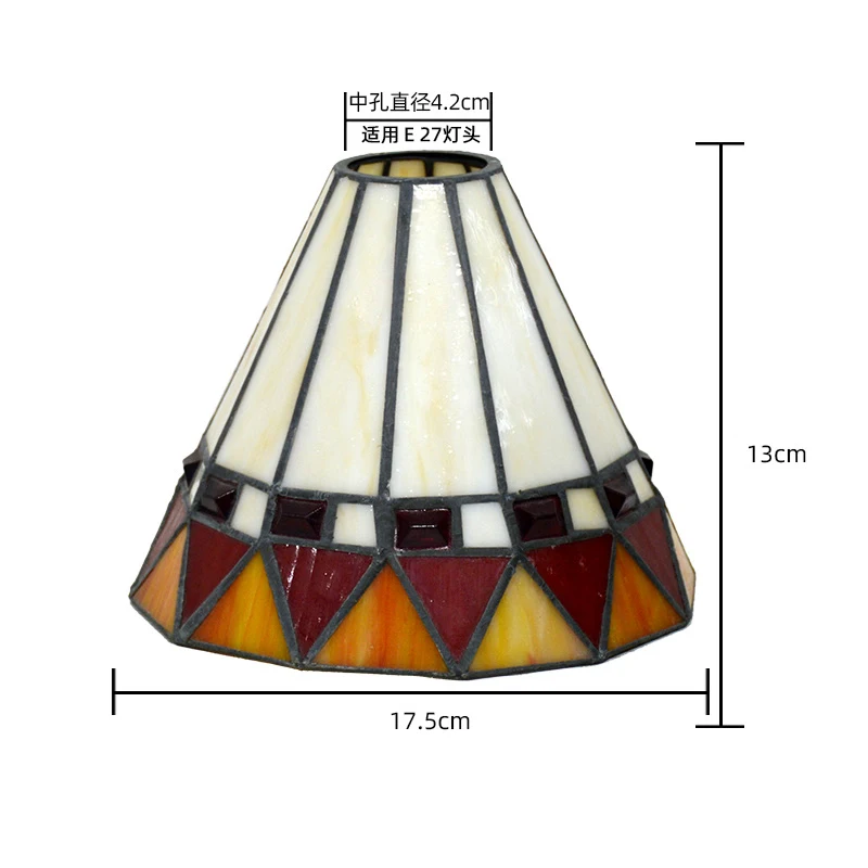 Witraż klosz szklany do Lamp wiszących klasyczna ściana kinkiet stojąca lampa oświetlenie sufitowe lampa Tiffany Shade artystyczna do sypialni Decor