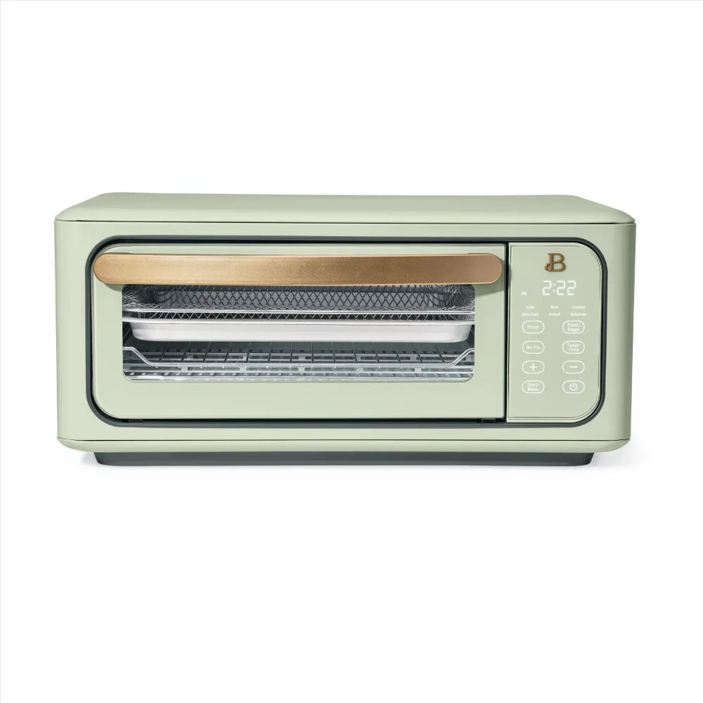 

Infrared Air Fry Toaster Oven, 9-Slice, 1800 W, Sage Green by Drew Barrymore