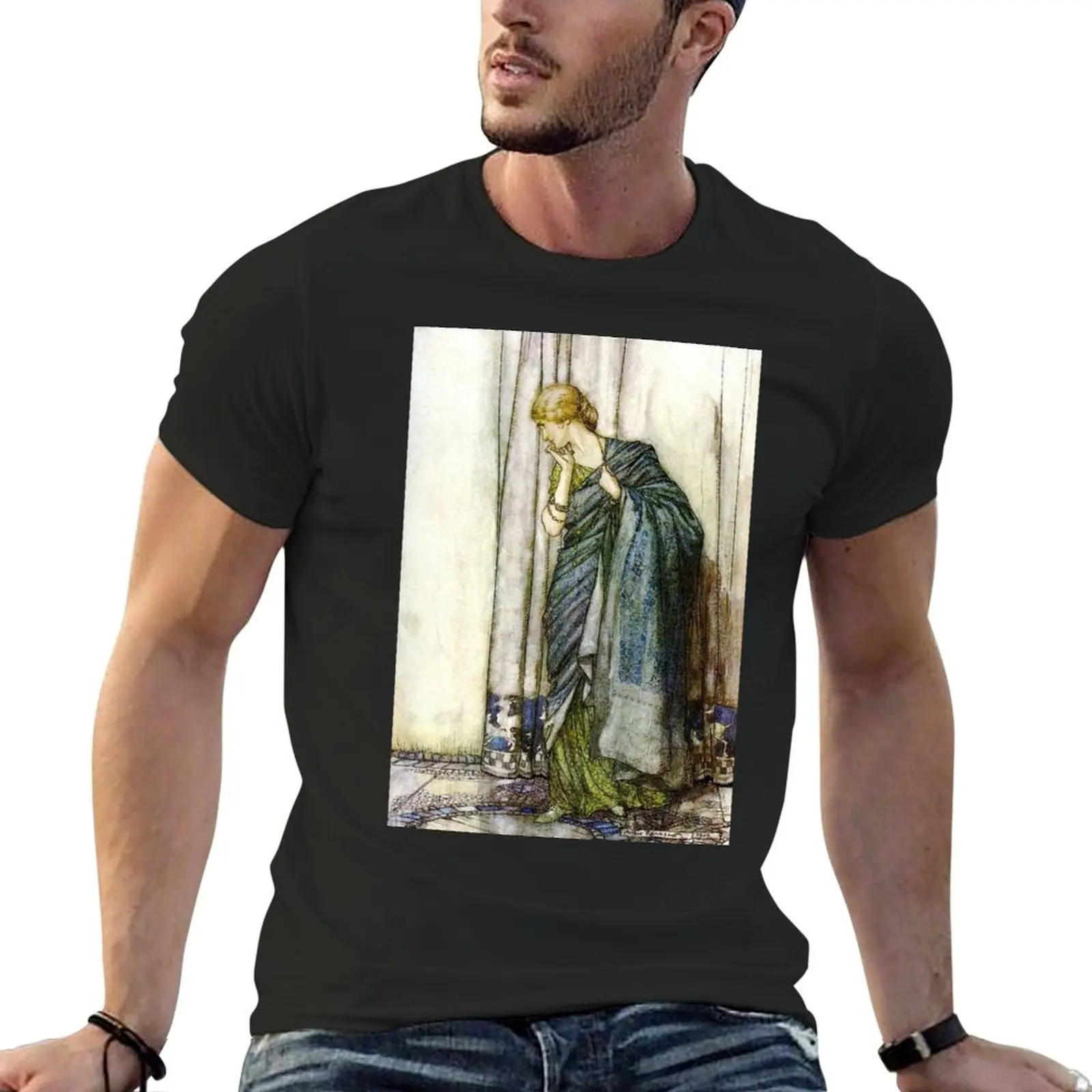 Helena - Midsummer Night's Dream - Arthur Rackham T-Shirt anime clothes oversized graphic tee mens graphic t-shirts hip hop