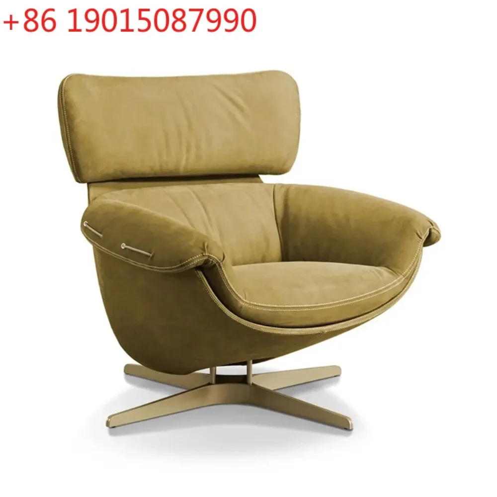 Italian minimalist single sofa rotating living room household lazy