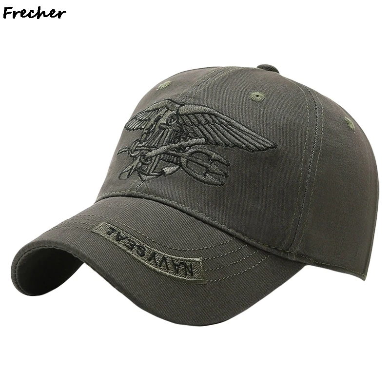 Embroidered Camo Hat American Fashion Snapback Hats Camouflage Flat Top Marines Caps Breathable Cotton Visors Hat Casquette