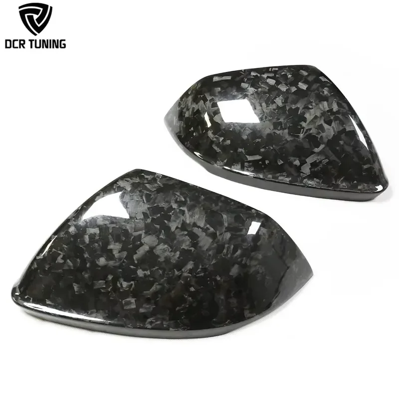 For Audi ged Dry Carbon Fiber Side Mirror Cover  Urus  Q8 SQ8 RS Q8 2018+ Lane Assist Rearview Mirror Shell