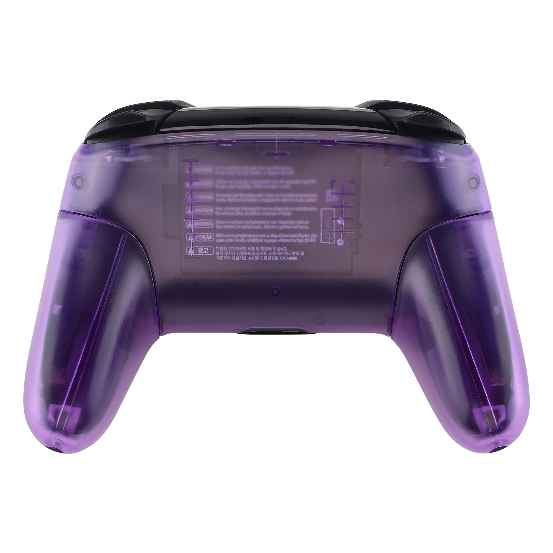 eXtremeRate Full Set Housing for NS Switch Pro Controller - Clear Atomic Purple