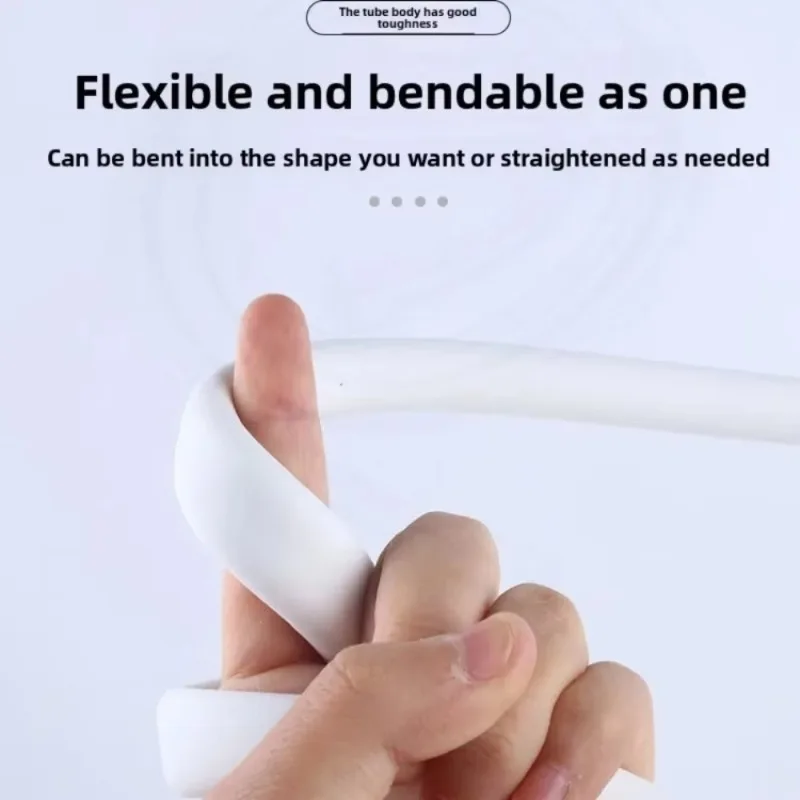 Shower Head Hose Used High Toughness Design Bathroom Silicone Shower Tube Bend Arbitrarily Hose Explosion Proof Anti Winding