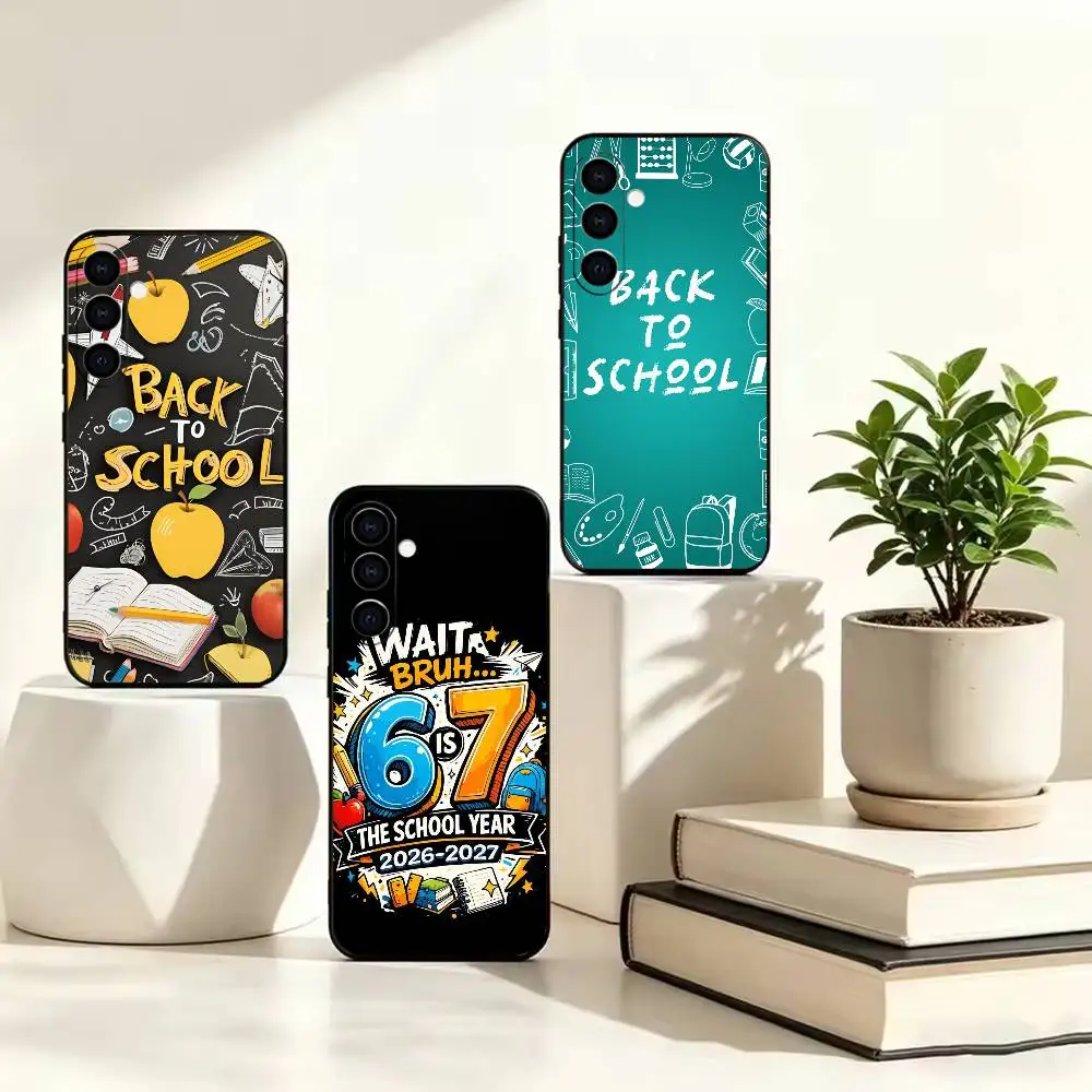 BACK TO SCHOOL 2026  Phone Case For Samsung A73 20,21s,22,31,32,52,53,72 Soft Black Shockproof Cover