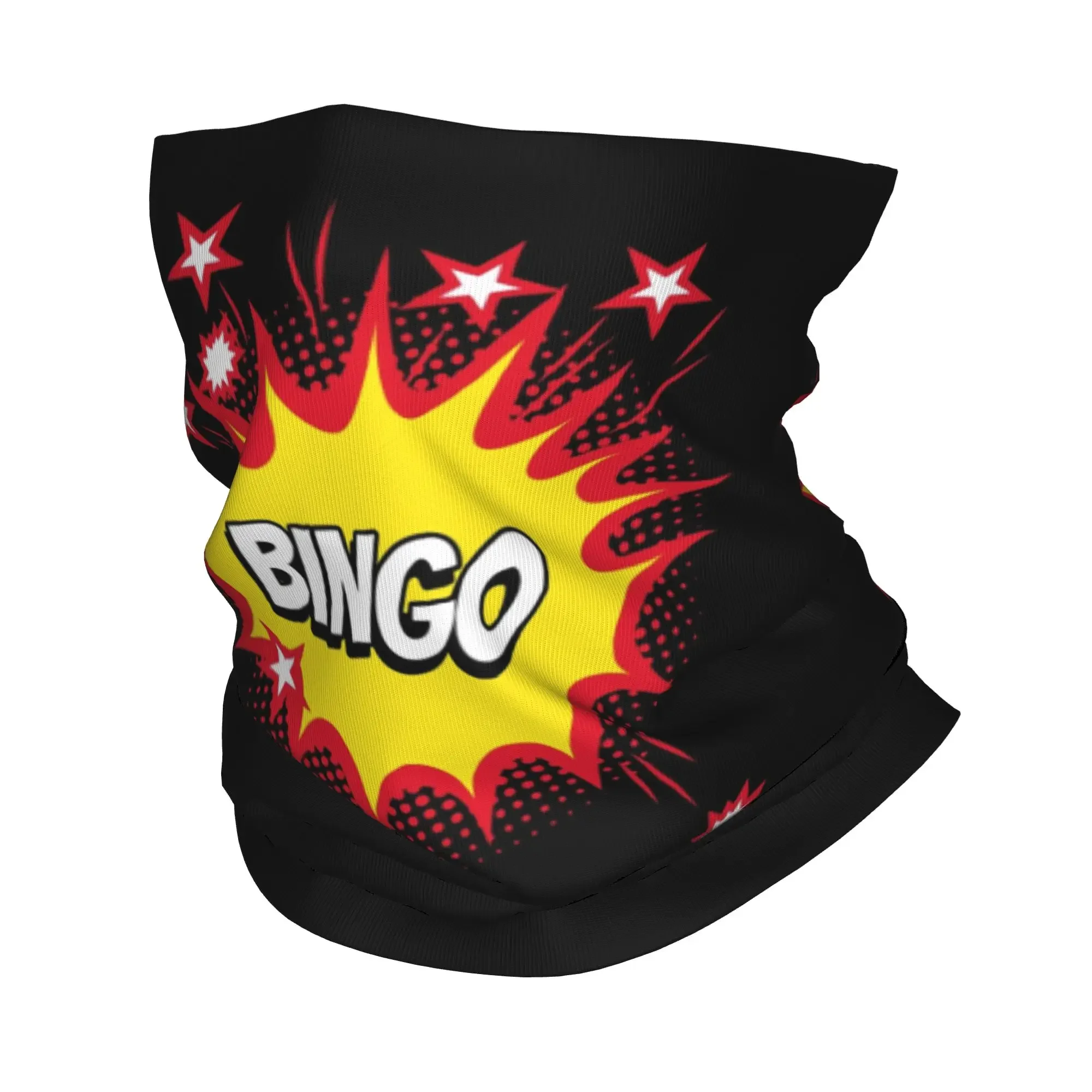 New Best Play Bingo Bandana Neck Gaiter Windproof Face Scarf Cover Men Women Paper Game Headband Tube Balaclava
