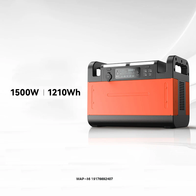 Portable 1500W Electric Solar Generator Station 110V 220V Pure Sine Wave Inverter Battery Powered Solar Energy System