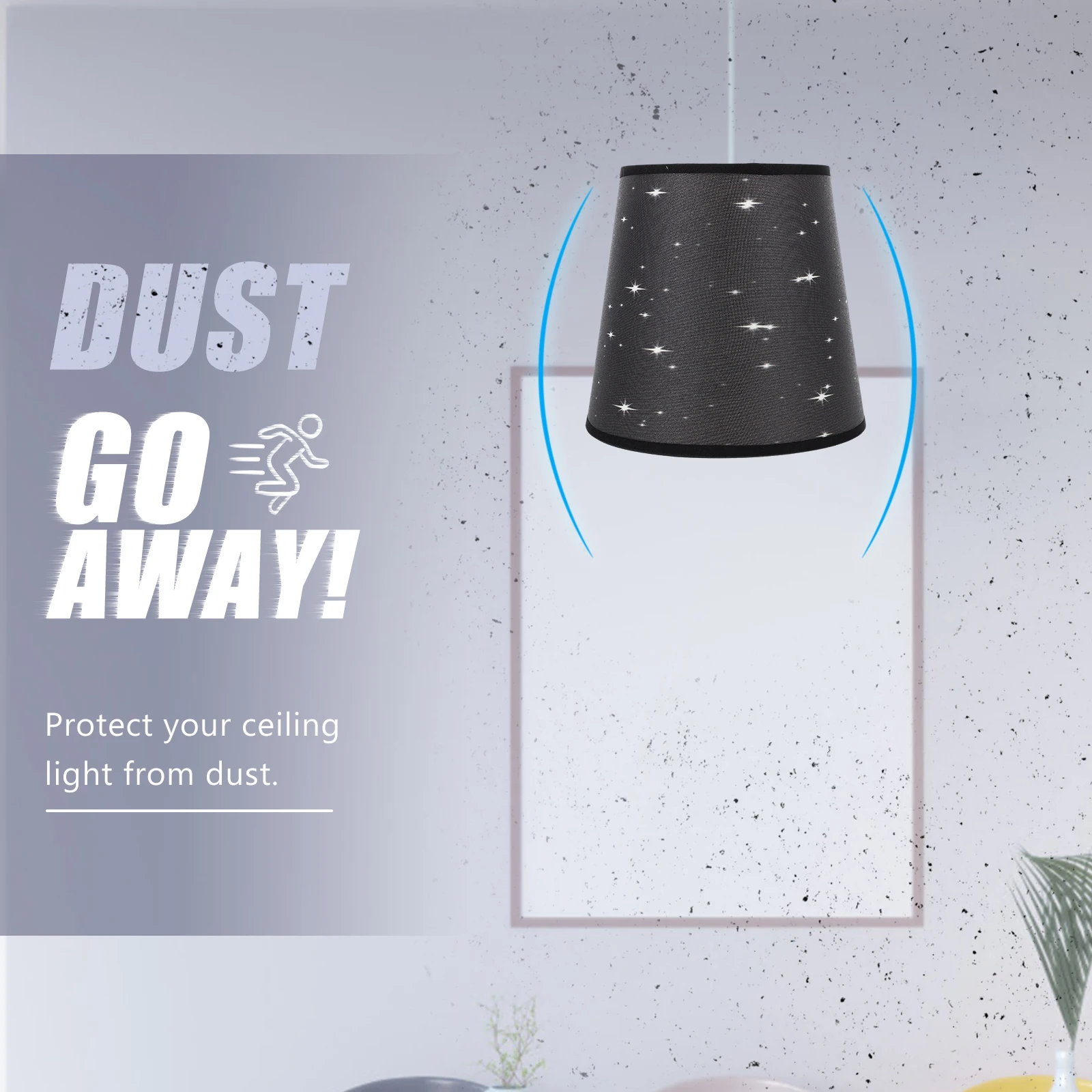 

Sky Lampshade Cloth Art Home Replacement Modern Rustic Farmhouse Decorative Table Floor Ceiling Light Proper Size