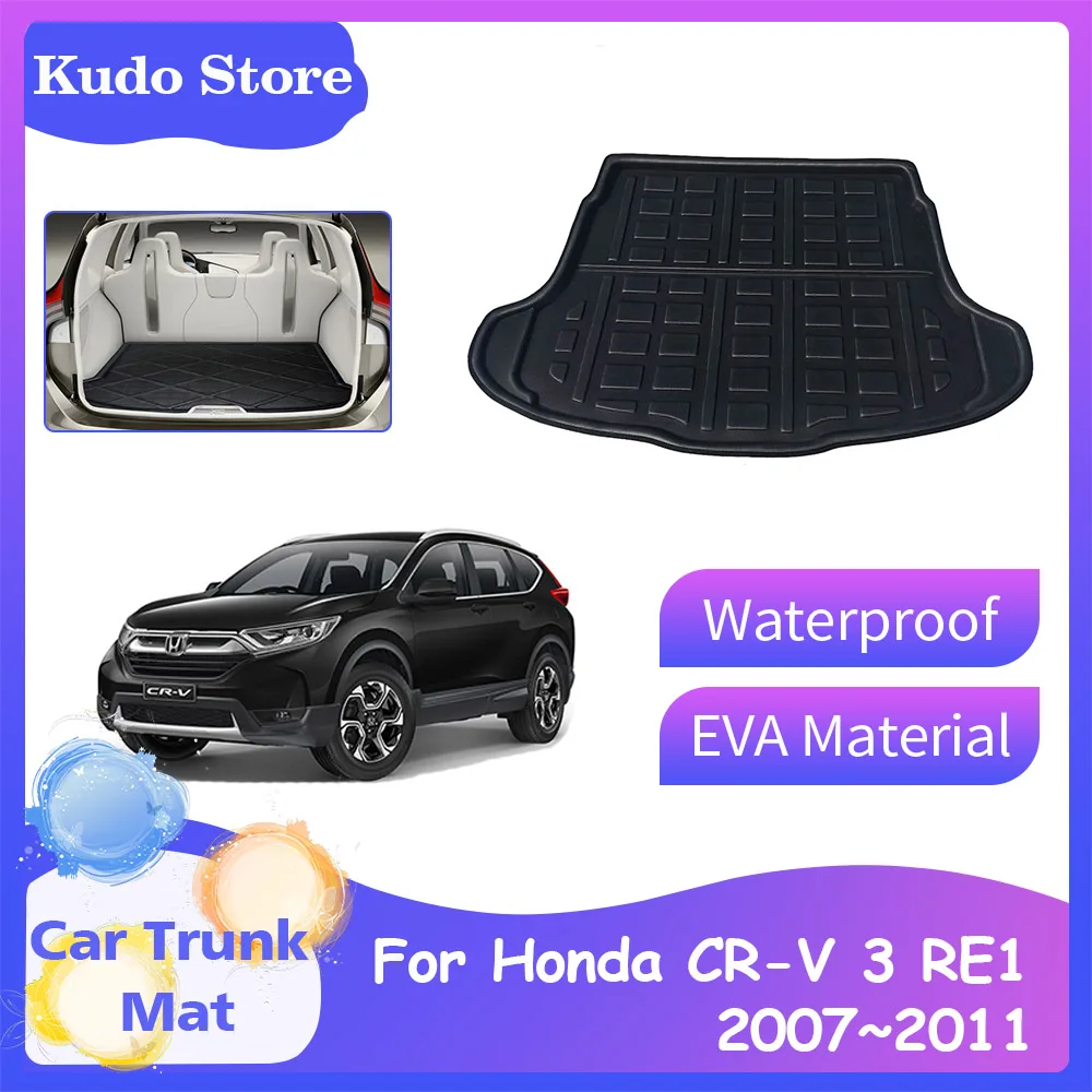 

Car Trunk Mats for Honda CR-V 3 CRV RE1 RE5 RE7 2007~2011 Waterproof Luggage Tray Storage Carpet Cargo Liner Cushion Accessories