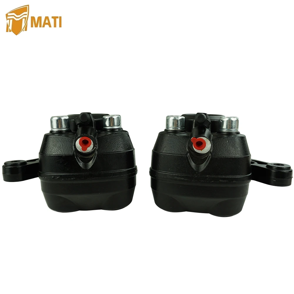 แผ่นคาลิปเปอร์เบรคหน้าด้านซ้ายขวา Mati สำหรับเปลี่ยน Z1 Kawasaki 43041-004 43041-008พร้อมแผ่นรอง