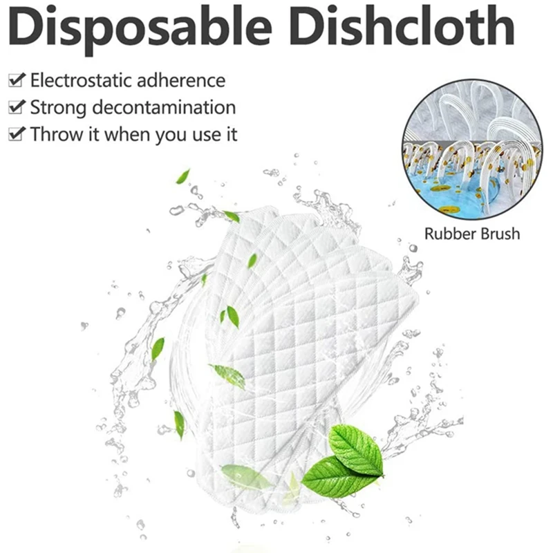 50PCS Vacuum Cleaner Disposable Mop Pads Cloths Accessories For Ecovacs Deebot Ozmo T8 T9