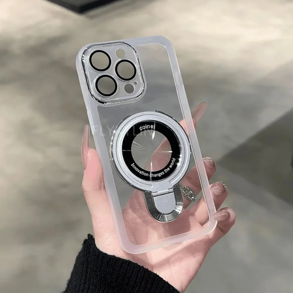 FLYKYLIN силиконовый чехол-подставка для телефона для Xiaomi Mi 14T Pro 13T 12T 11T 12 13 Lite 12S, прозрачный чехол