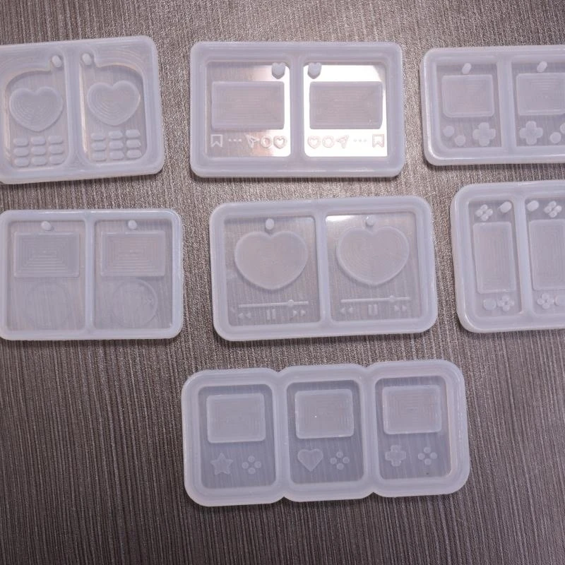 Epoxy Pendant Mold Media Player Rectangle for Apple Resin Mold C