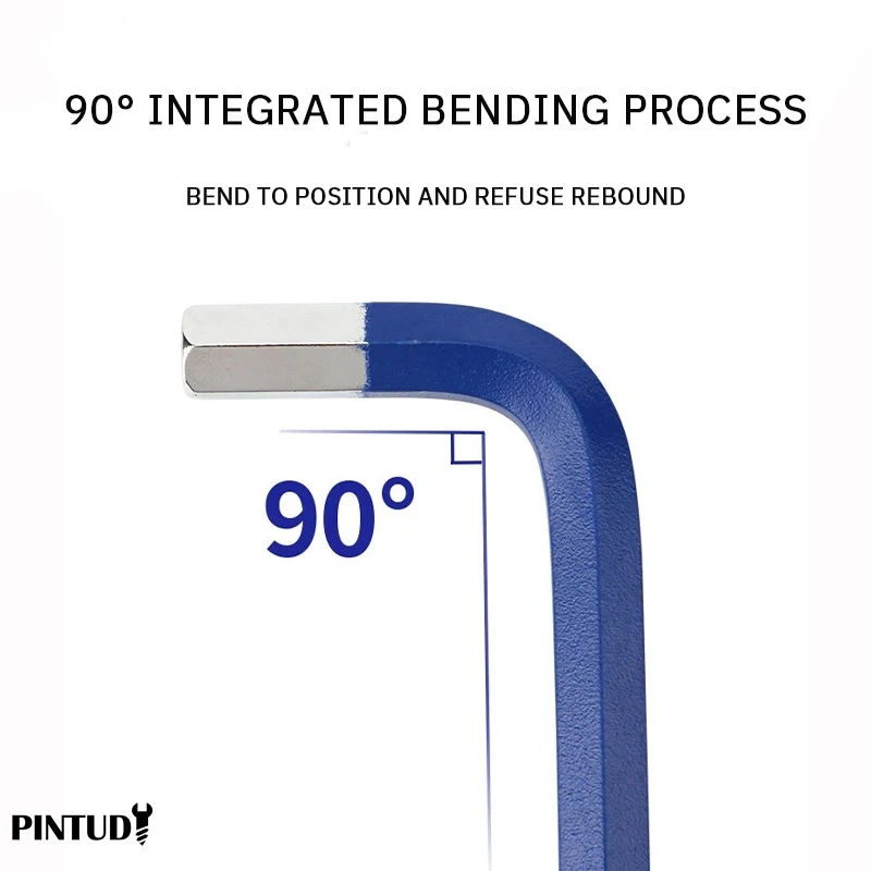 PINTUDY Inner Hexagonal Wrench Color Non Slip Anti Rust Durable Portable Hexagonal Wrench Set Hexagonal Ball Head Combination