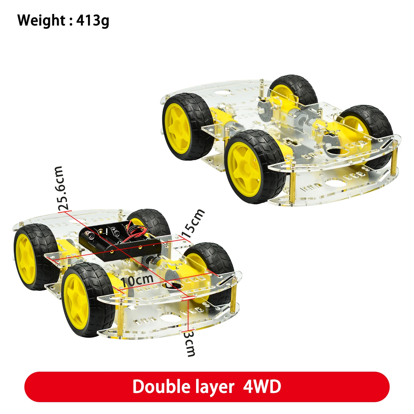 DIY Avoidance tracking Motor Smart Robot Car Chassis Kit Speed Encoder Battery Box2WD Ultrasonic module ForArduino ForUNO R3 kit