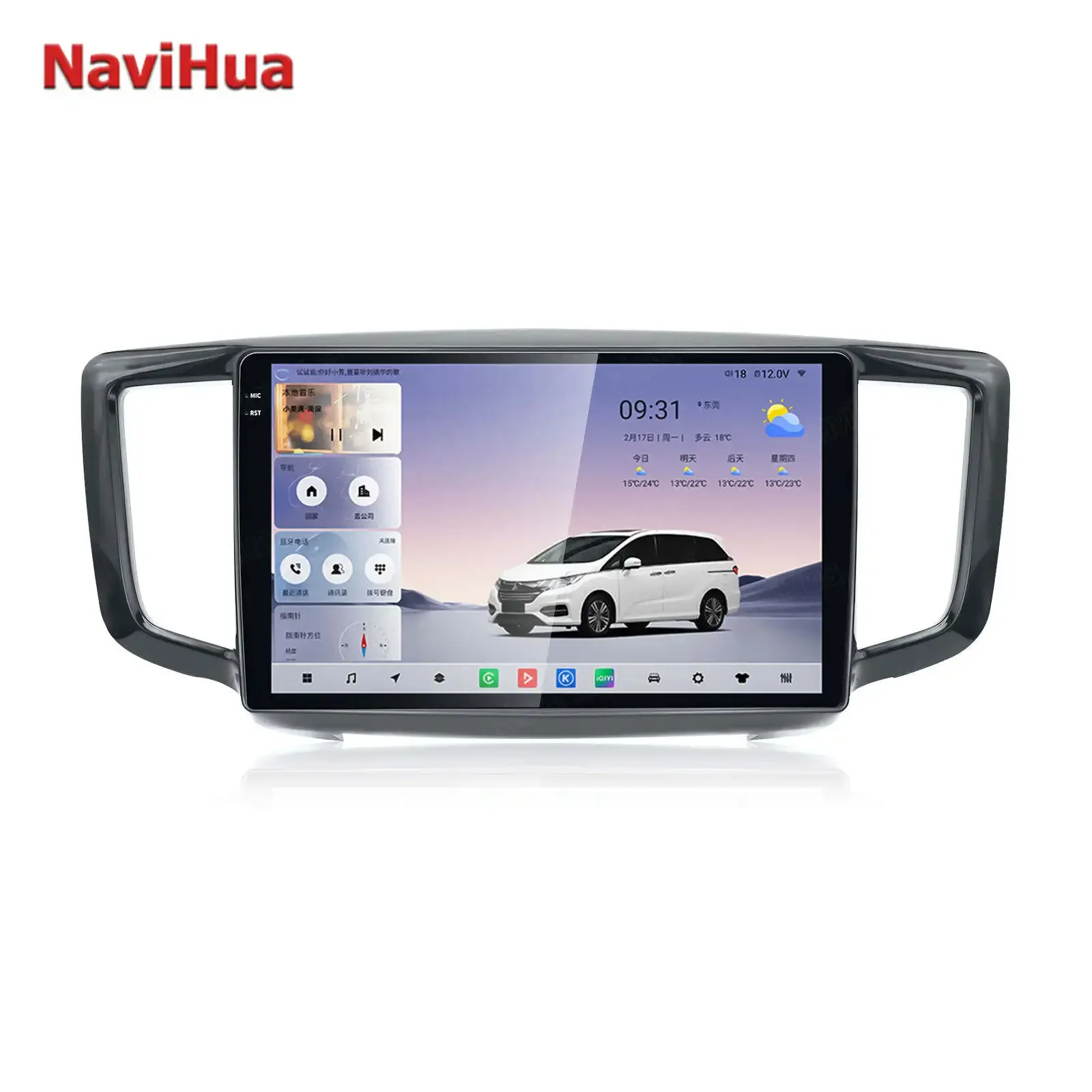 

10.36 Inch Upgrade for Honda Odyssey 2015 2018 Multimedia Android Car Radio Automotive GPS Navigation Carplay Head Unit Monitor