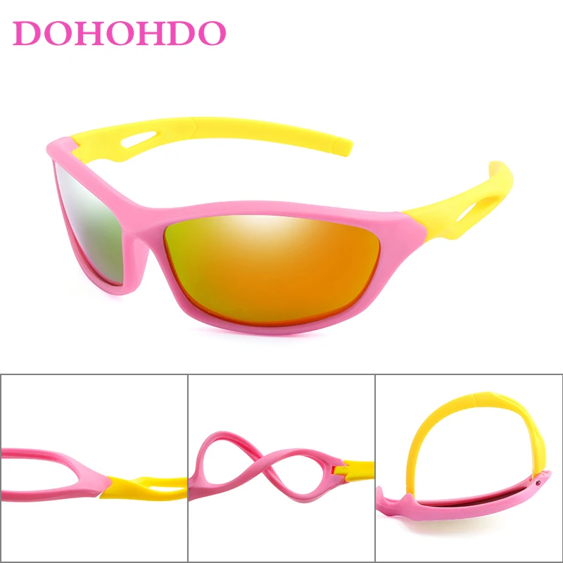 New Kids Polarized Sunglasses Oval Children Sun Glasses Boy Girl Outdoors Sports Safety Glasses Baby Infant Shades Eyewear UV400