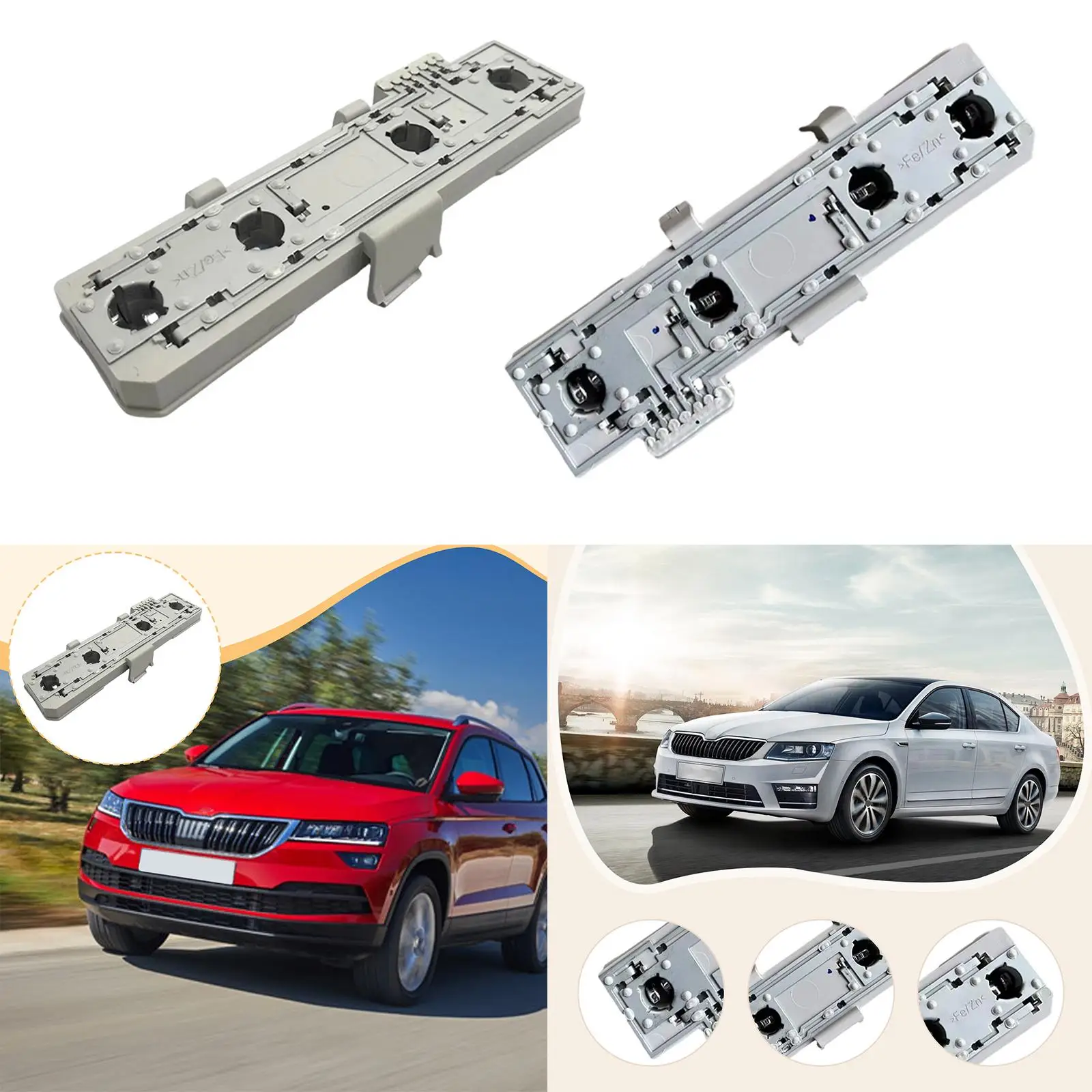 

Rear Tail Lights Cluster Bracket Accessories Bulb Holder for Octavia Sturdy Simple Installation Supplies Replace Parts