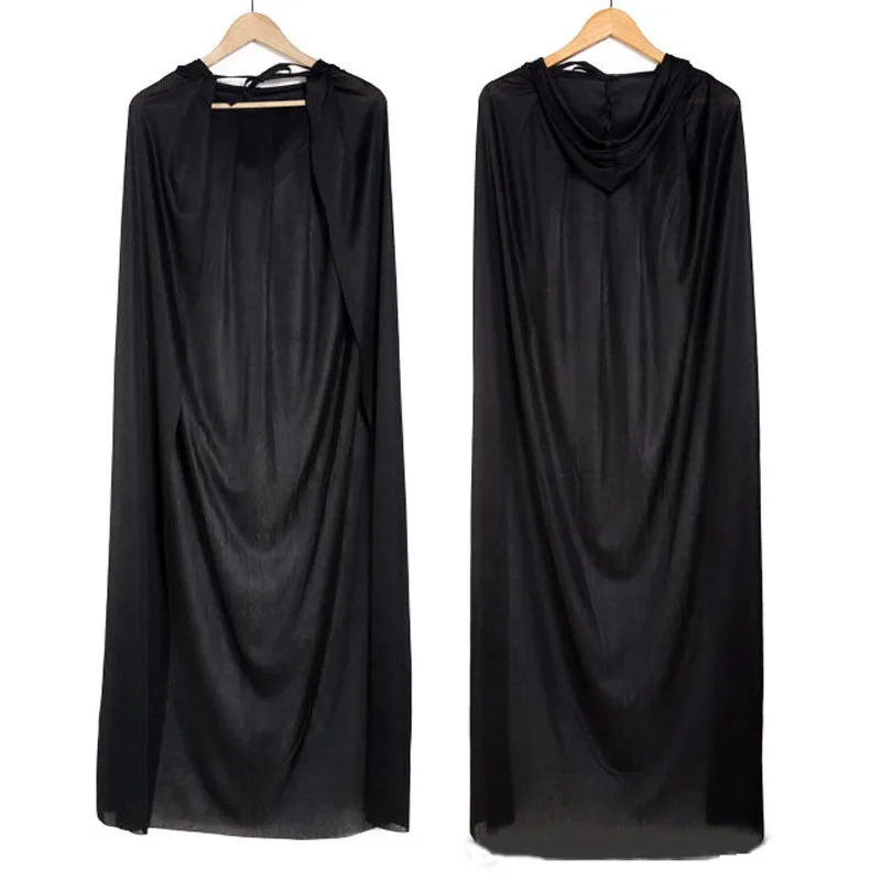 Disfraz de Dios de la muerte de Halloween para adultos, bata Bla, capa del diablo fantasma, ropa de actuación divertida del Día de los Inocentes, ropa étnica para mujer