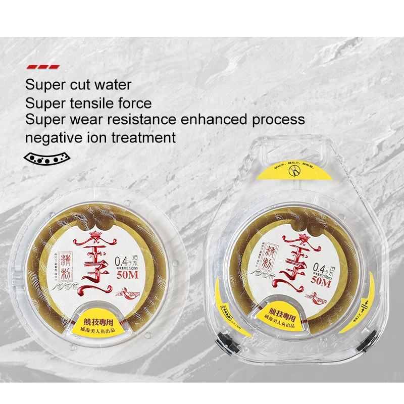 FJORD 50m Fishing Wire Nylon Elastic Fishing Thread Pescuit Monofilament Fishing Line Thread Accessories Tools Articles Stuff