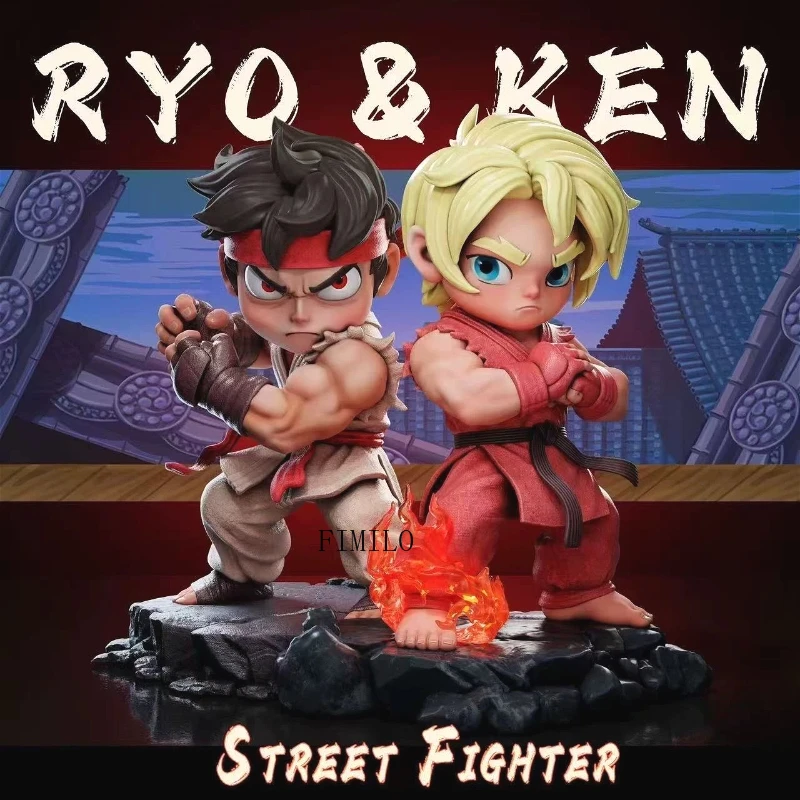 

Anime Street Fighter Figures Ryu & Ken Action Figures Son Goku Model PVC Dragon Ball Collection Birthday Periphery Desktop Toys