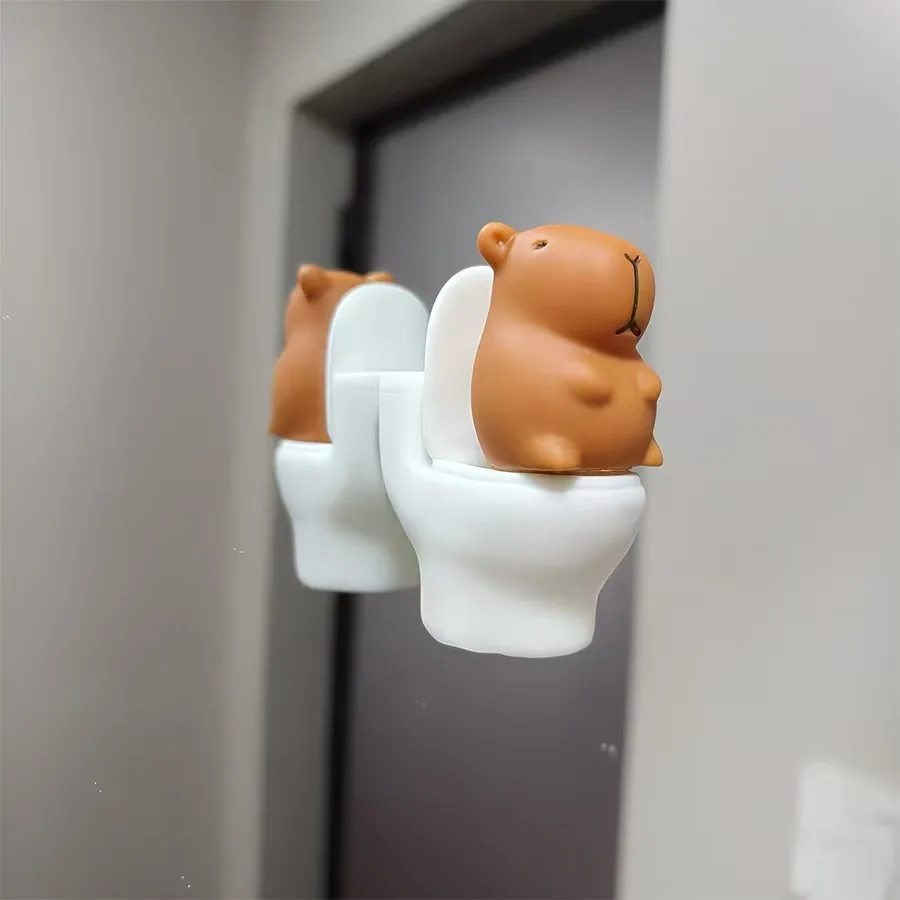 Cute Toilet Friend Kawaii Statue, Desktop Car Bookshelf Bathroom Decor, Christmas Gift, Small Ornament, Perfect for Festive