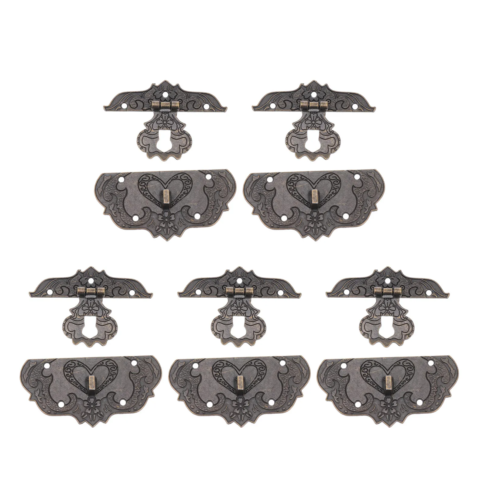 5Pcs Strong Metal DIY Suitcase Buckle Locks Box Decorative Clasps Luggage Lock Clasps for Case DIY Projects Zinc Alloy Hardware