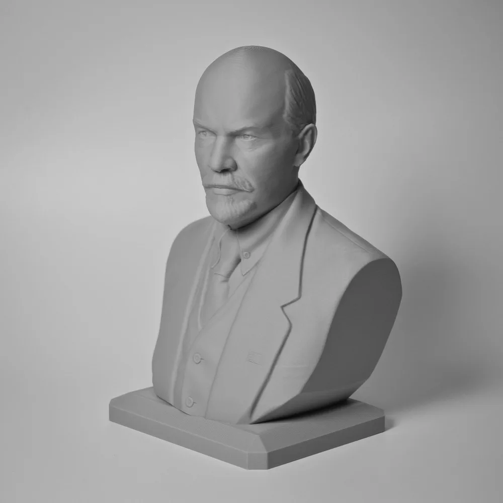 Soviet Lenin Statue 3D Printed Bust Model Figurines 3D Desktop Ornament Decoration Crafts