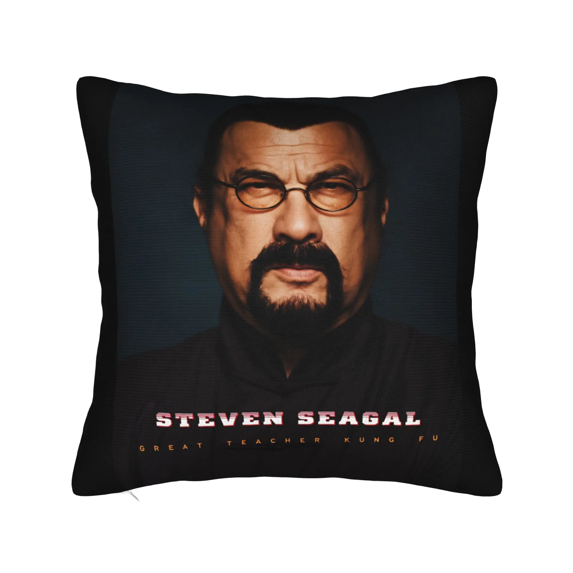 Steven Seagal Pillow Case  Square Pillow Cover For Sofa Bedroom Home Decor Funny Pillowcases