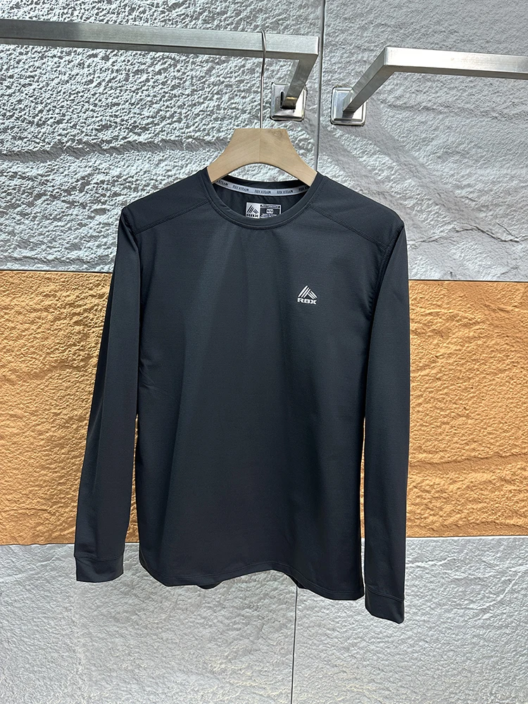 

High Elastic Breathable Long Sve T-irt Men's Sport Running Casual Qui Dry Spring Profional ade US Sle round Ne