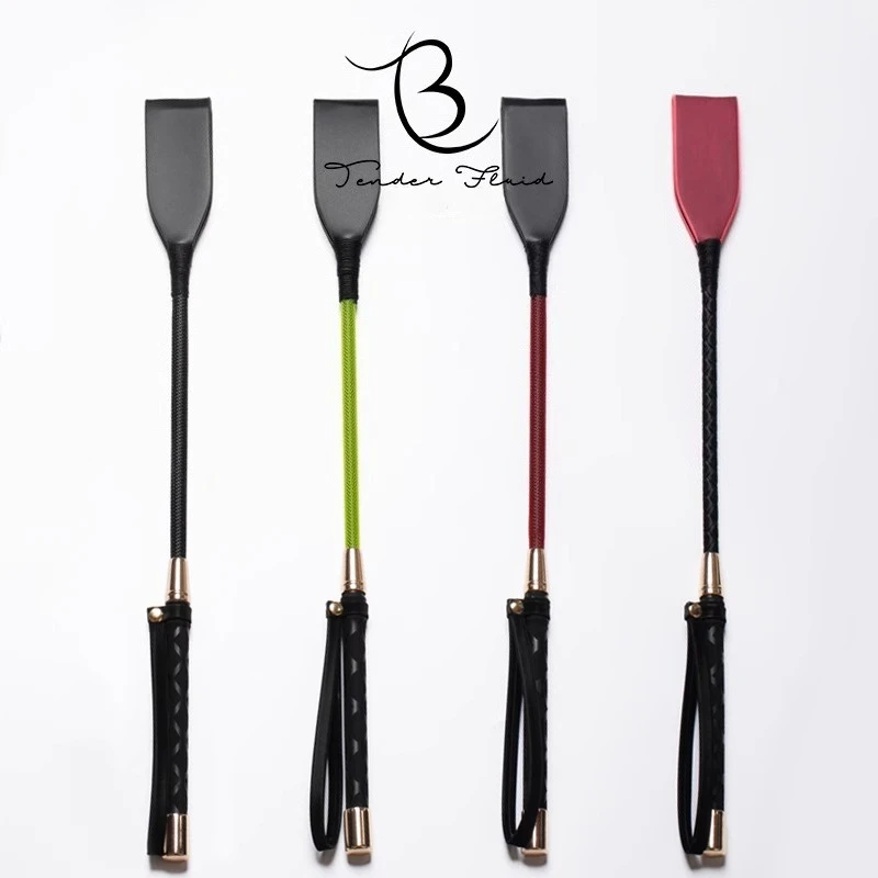 Riding Crop Horse Whip Flogger Spanking Paddle BDSM Impact Play Tools Leather Slapper Spank Toys for Couples Punishment Sex Game
