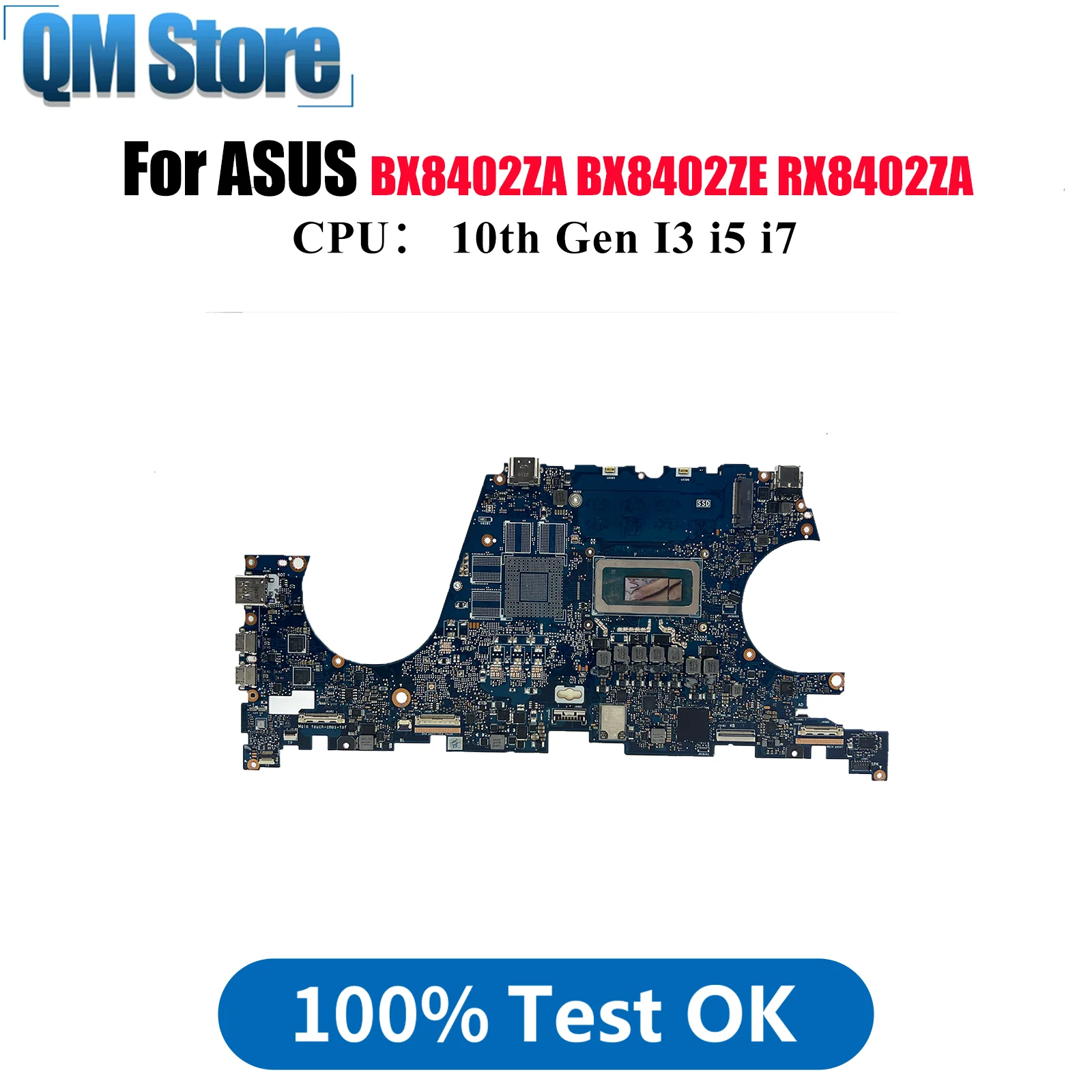 

UX8402ZA Материнская плата для ноутбука ASUS UX8402 BX8402ZA UX840ZC UX840ZE RX8402ZA BX8402ZE UX840ZA Материнская плата с 10-го поколения I3 i5 i7