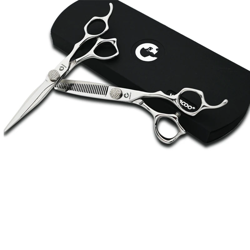 VICHICOO VF3-630 Thinning Scissors With Swivel Thumb Shiny Screw Barbershop Accessories Professional Hairdressing Equipment